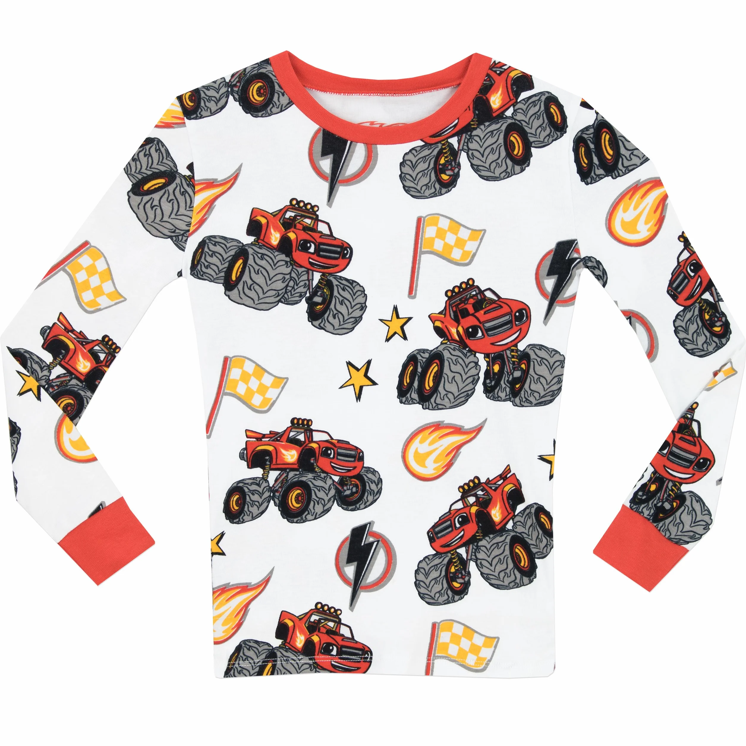 Blaze and the Monster Machines Pizamki Chłopięce | Zestawy Pizamek dla Chłopców o Dopasowanym Kroju | Pizamy dla Dzieci z Długim Rękawem z Motywem Monster Trucka