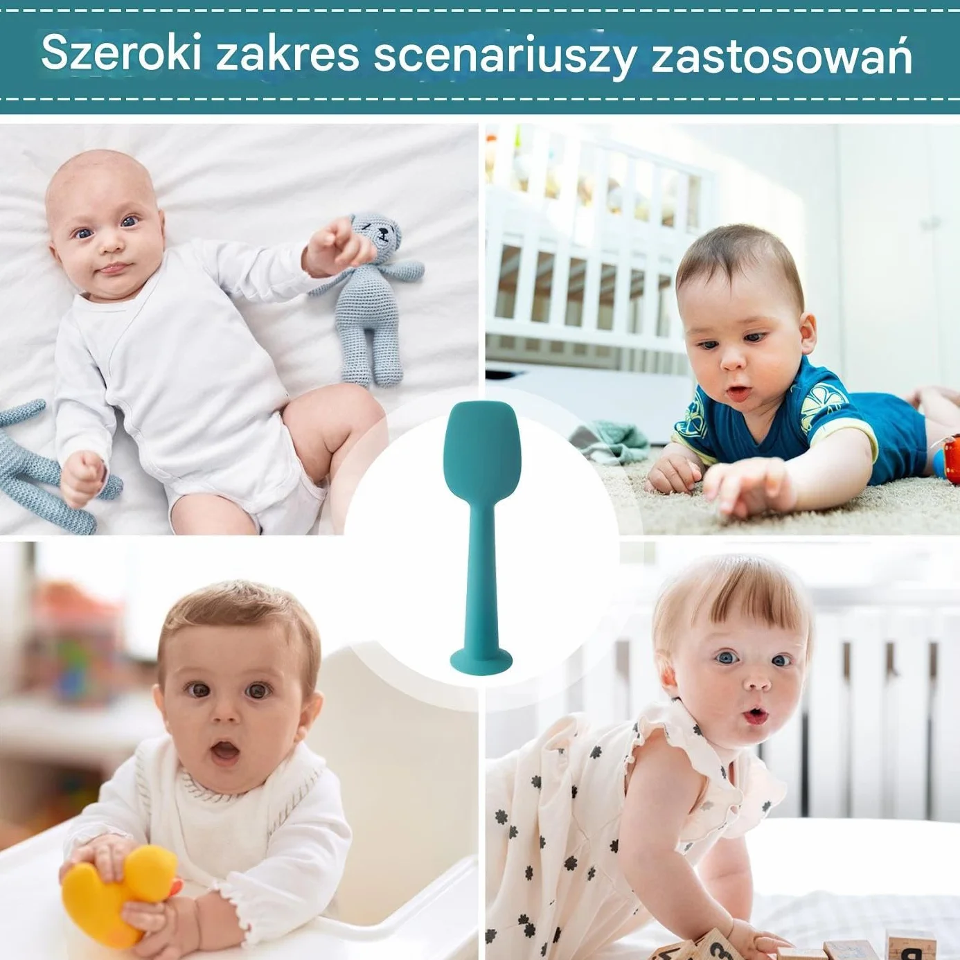 Baby Diaper Cream Spatula, Diaper Cream Applicator, Silicone Paste Tool with Soft Flexible Design, Portable & Easy to Clean, Ideal for Rash Care Nursery Bath Cheeks, 4.8x1.26 inch