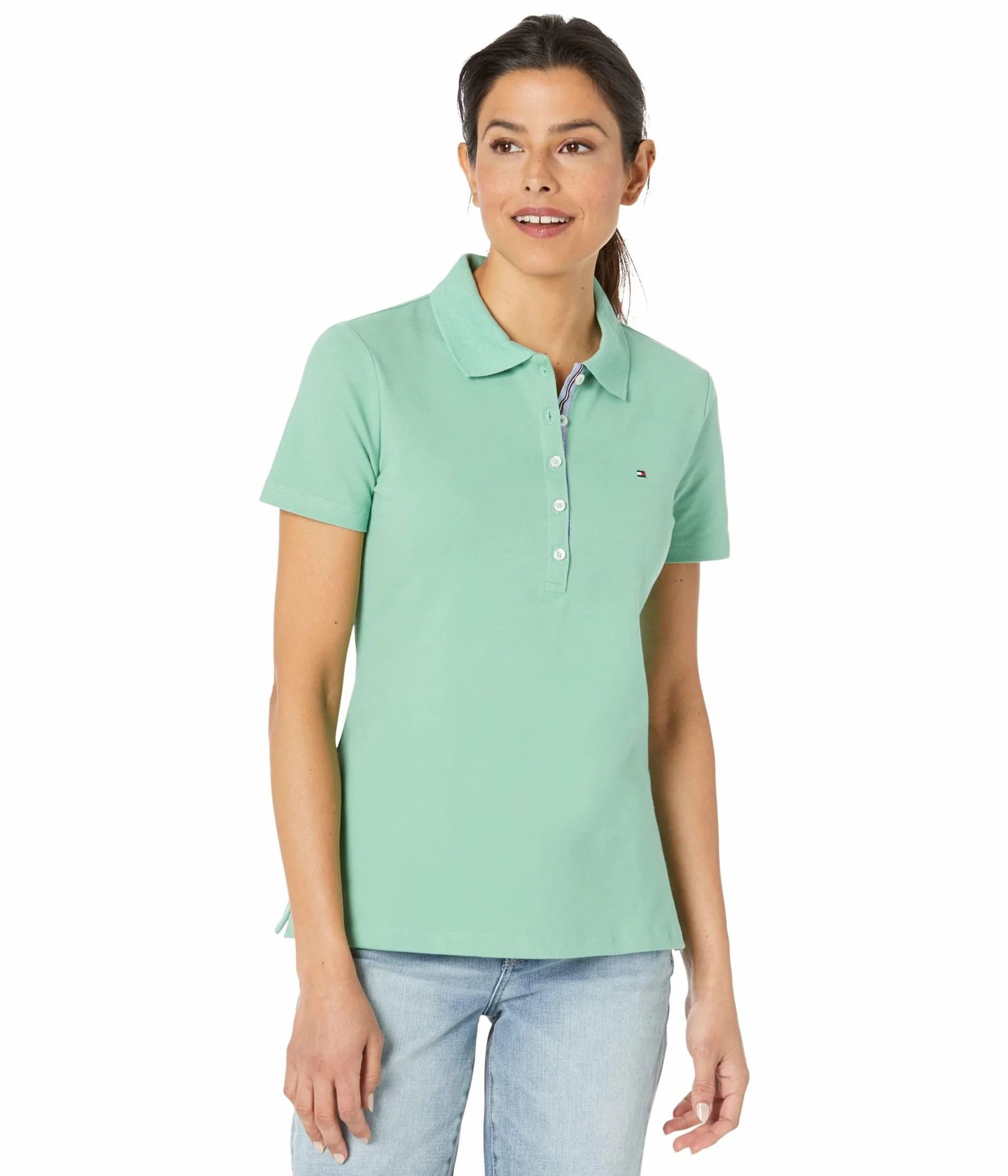 Tommy Hilfiger Damska klasyczna koszulka polo, standardowa i plus size, S