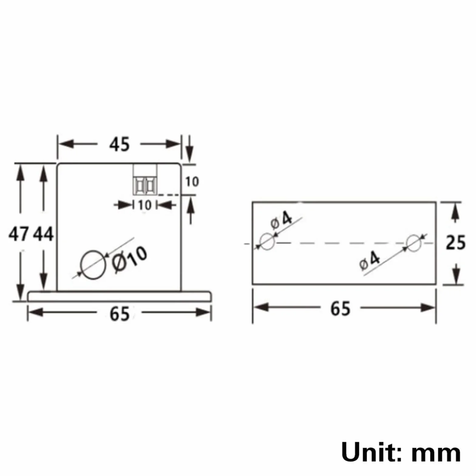 Current Sensing Switch, Normally Open Sensing Control Switch Adjustable AC 0.2-30A SZC23-NO-AL-CH IP30 Waterproof
