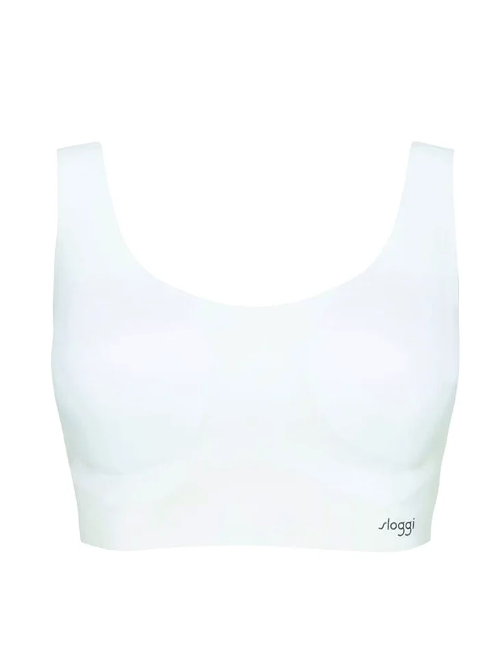 Sloggi Damski biustonosz Zero Feel Top EX/bez fiszbin/wyściełany/pull-on