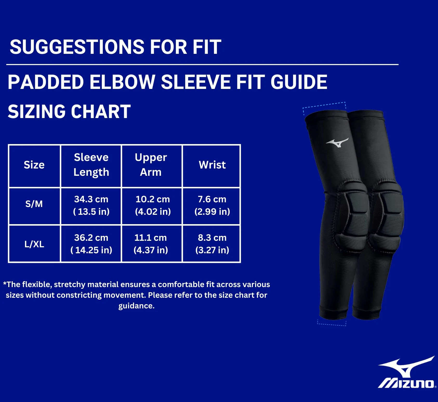 Mizuno Wyściełane rękawy MZO
