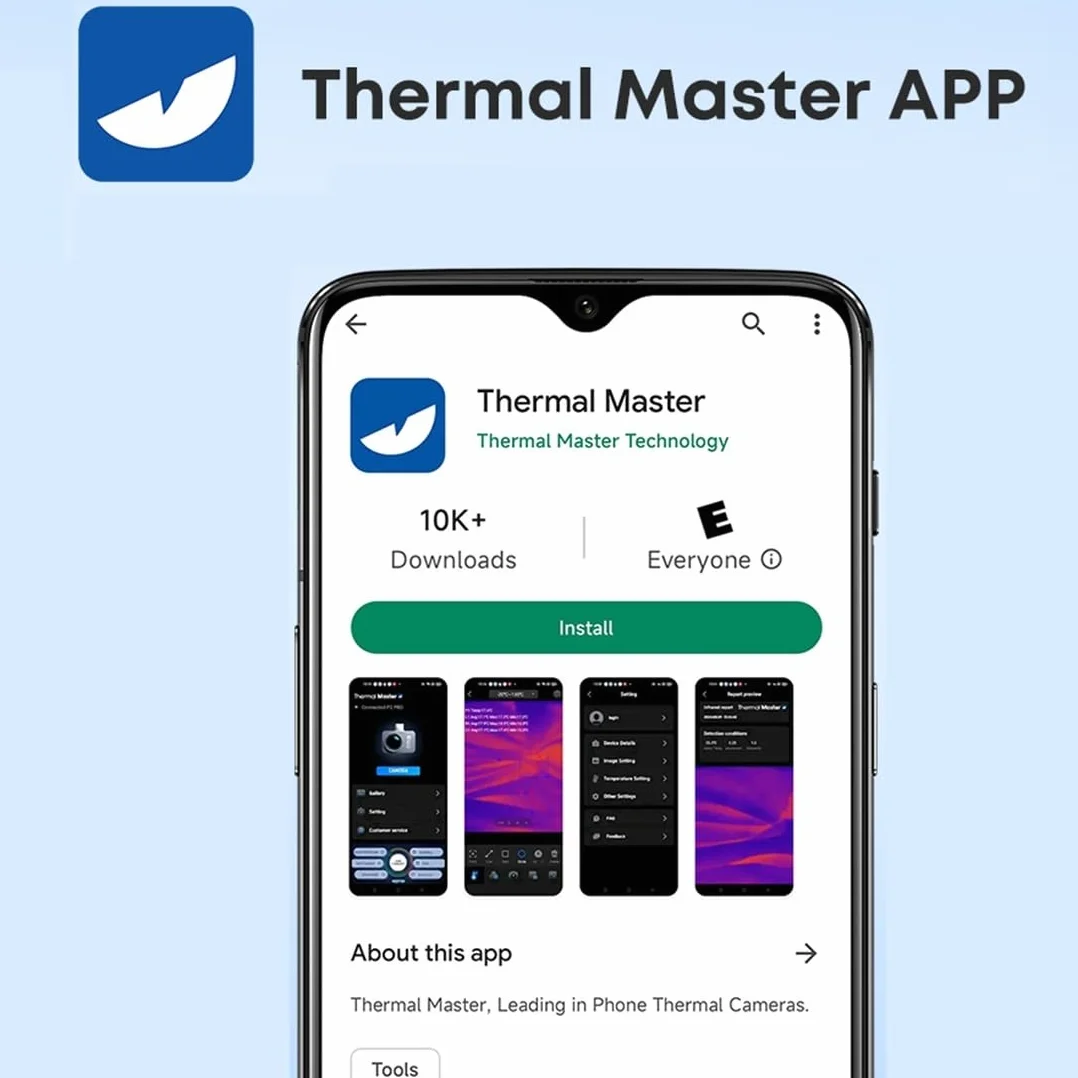 P2 Pro kamera termowizyjna iPhone, kamera na podczerwień z obiektywem makro Super IR rozdzielczość 512 x 384, 15 x zoom, kamera termiczna pasuje do iPhone Series (w zestawie 15/16)