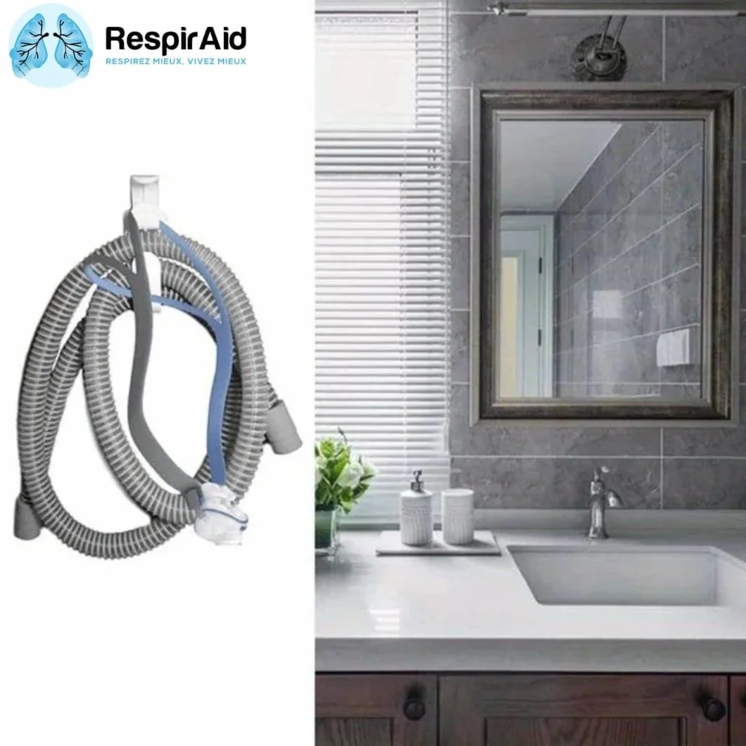 Zestaw czyszczący CPAP RespirAid: Szczotki do węży CPAP 15x19mm, torba ochronna na maskę CPAP, uchwyt i zestaw do maski bezdechu sennego. Kompatybilny ze wszystkimi maszynami CPAP i maskami CPAP