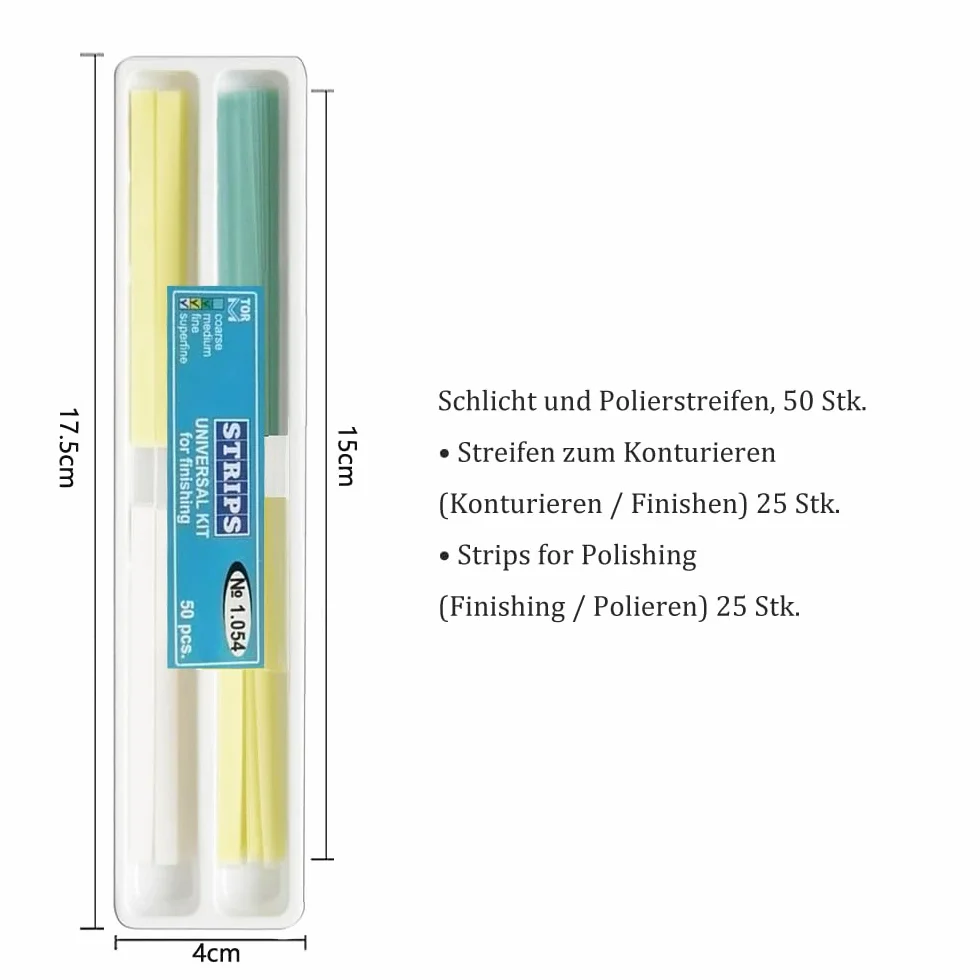 NatureAqua papier ścierny do polerowania zębów 4 mm narzędzie do szlifowania międzyzębowego 50 szt.