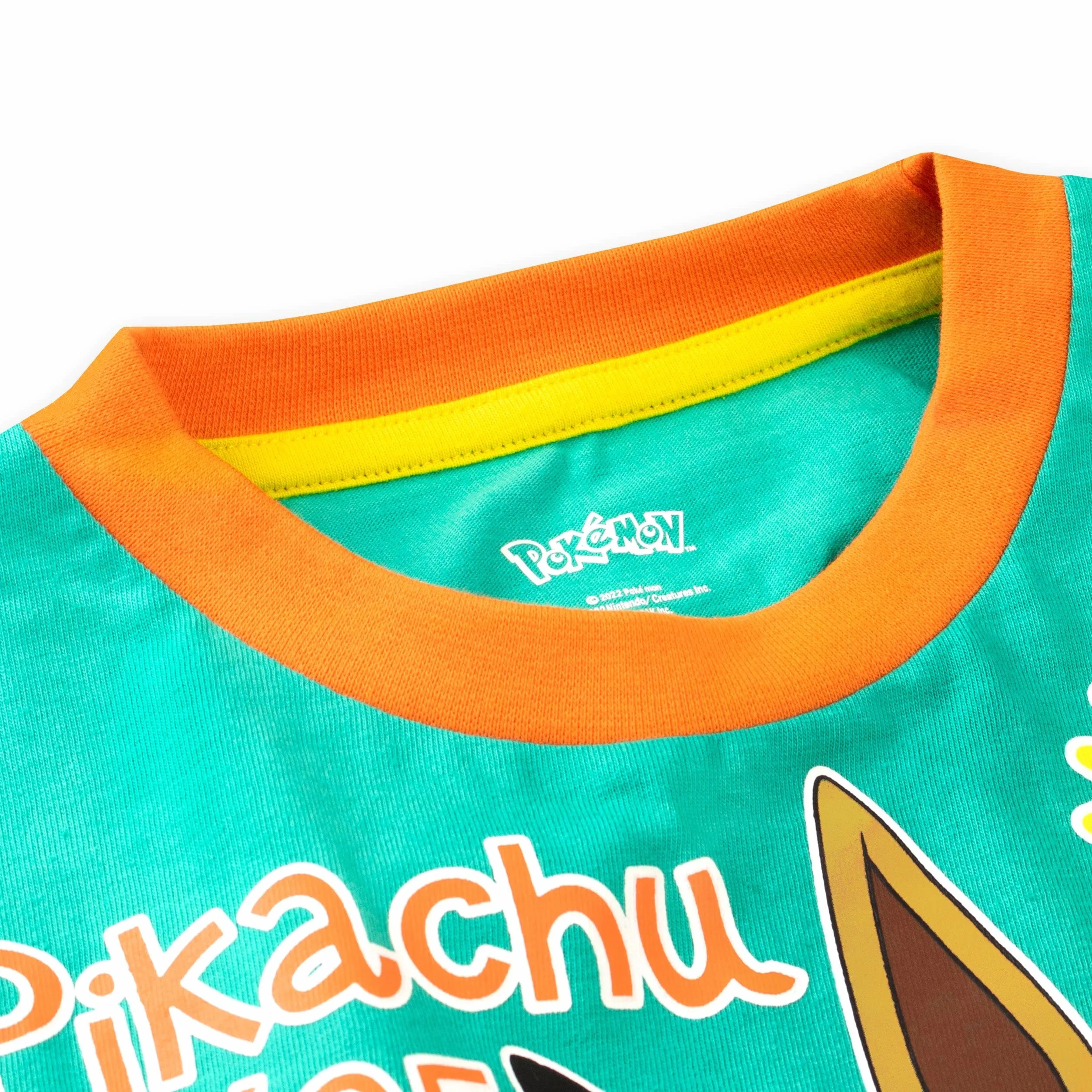 Pokémon Piżama Dziecięca Pikachu Eevee Długie Rękawy Bielizna Nocna