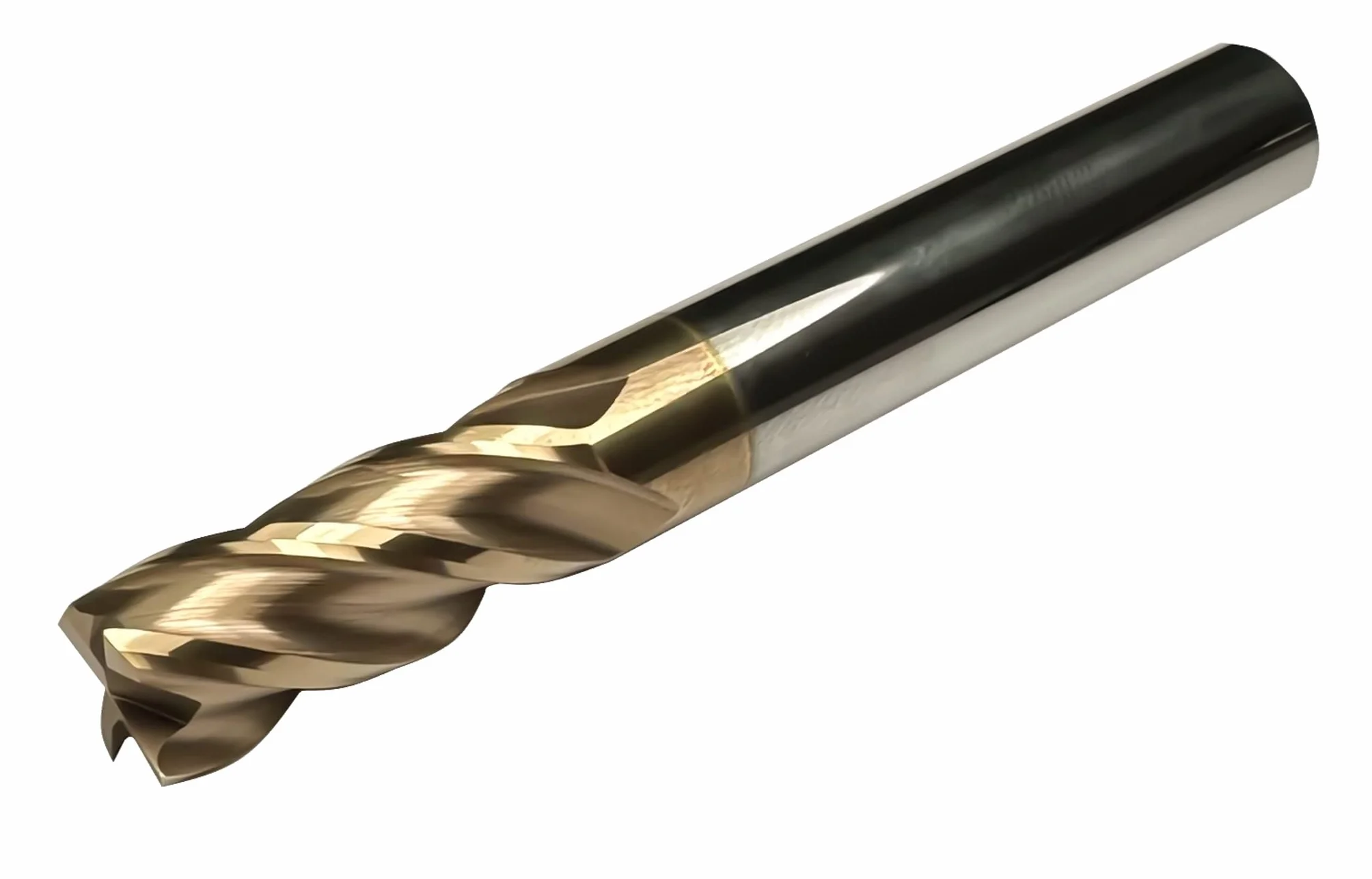 CNC QUALITÄT Frez z twardego metalu - frez trzpieniowy 1 mm / 2 mm / 3 mm / 4 mm / 5 mm / 6 mm / 8 mm / 10 mm / 12 mm / 16 mm / 20 mm - powlekany TiSiN - High Performance Cutting (5 mm)