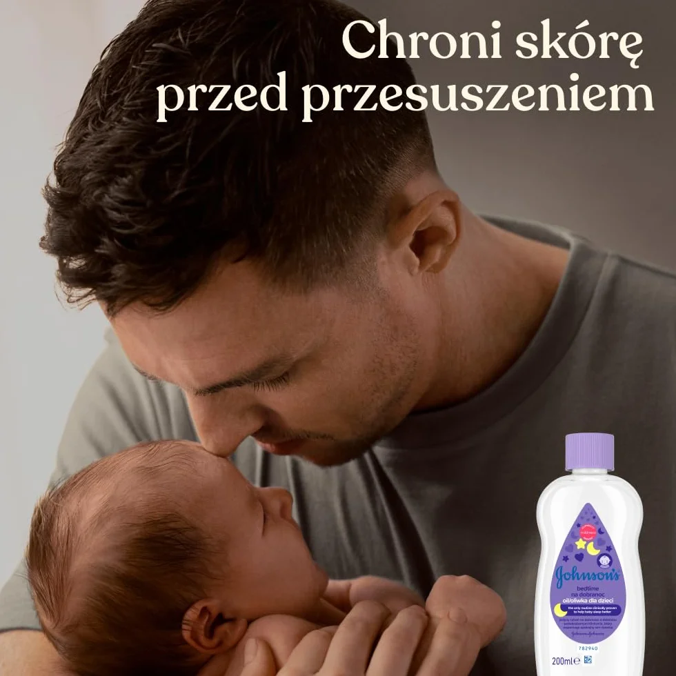 Johnson's Bedtime oliwka dla dzieci na dobranoc 200 ml Oliwka dla dzieci na dobranoc przeznaczona do pielęgnacji delikatnej i wrażliwej skóry dziecka.