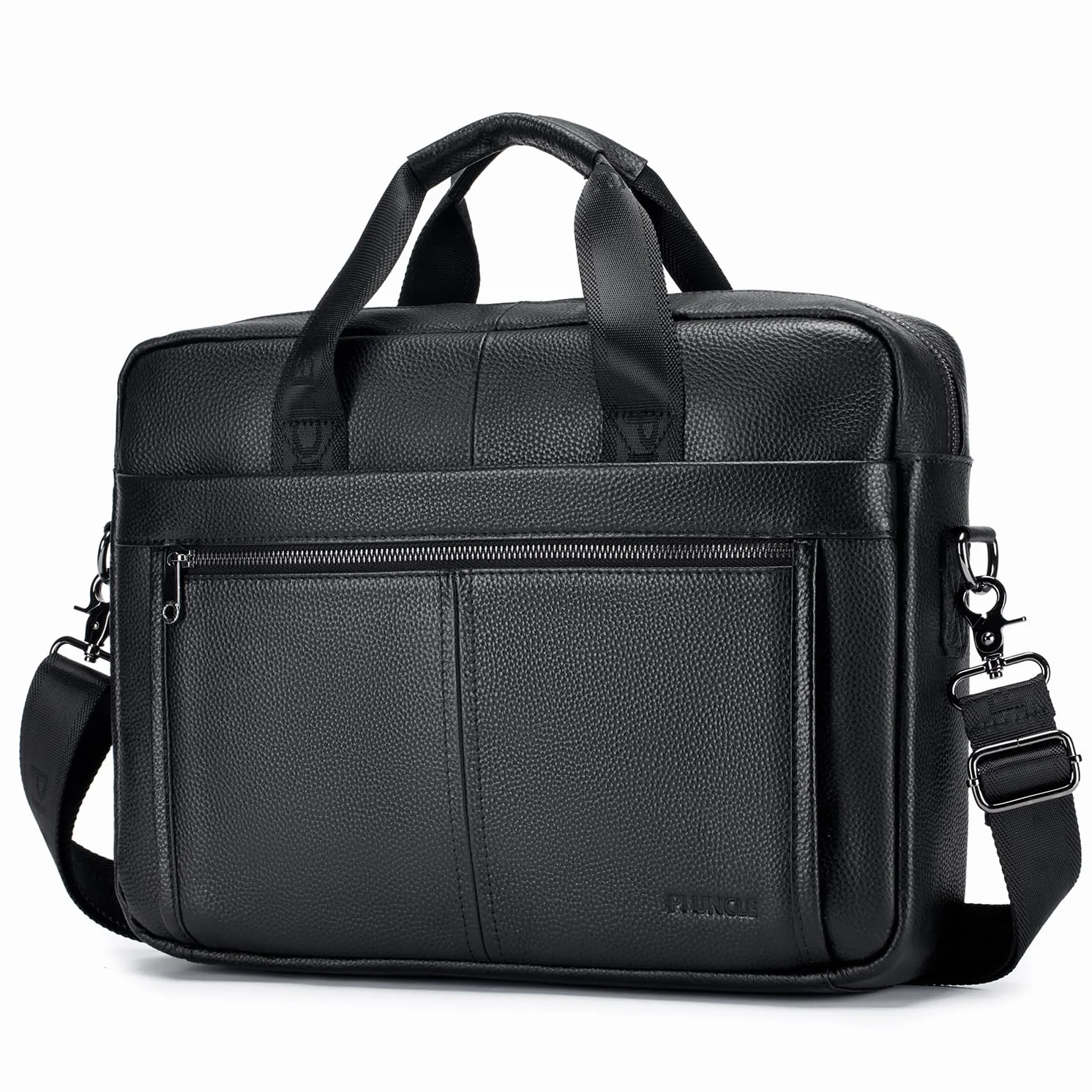 BAGZY męska skórzana torba na laptopa 40 cm listonoszka biznesowa