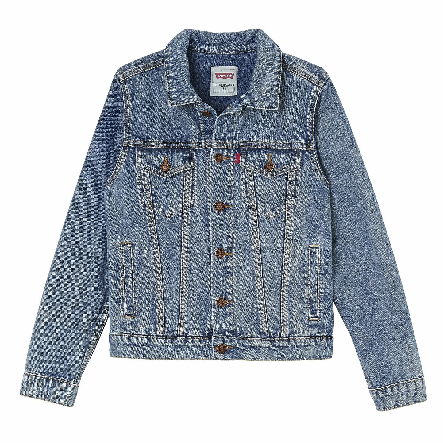 Levi's Kids Truck Kurtka chłopięca, Niebieski (Dien-46), 8 lat