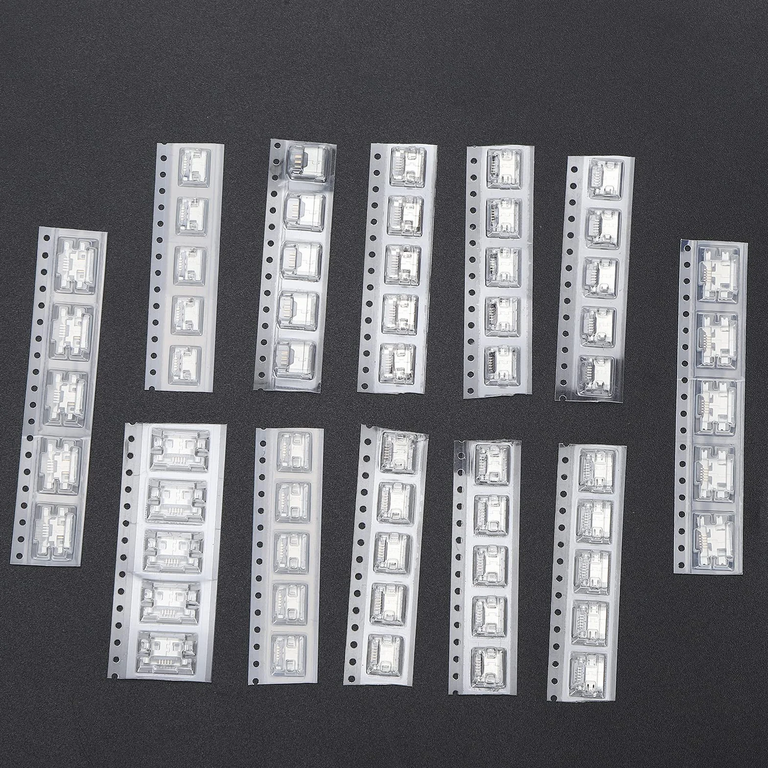 Shanrya Port Micro Usb, 60 szt. Złącze Micro USB Mini do złącza USB SMD