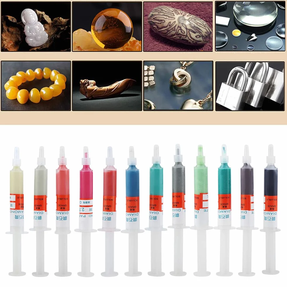 5 sztuk diamentowa ścierna pasta polerska docierająca pasta Grit W2.5 #4000 diamentowa pasta polerska