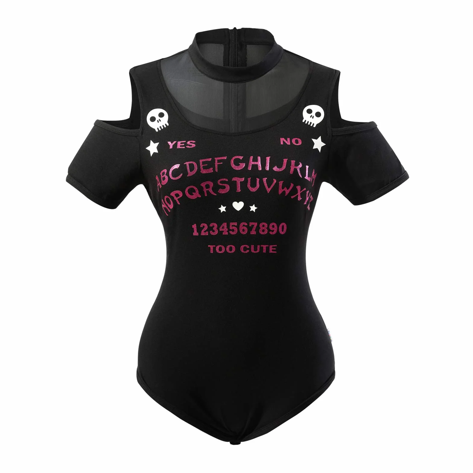 LittleForBig Bawełniany śpioszki Onesie odzież klubowa goth Bodysuit-Spirit Board Onesie