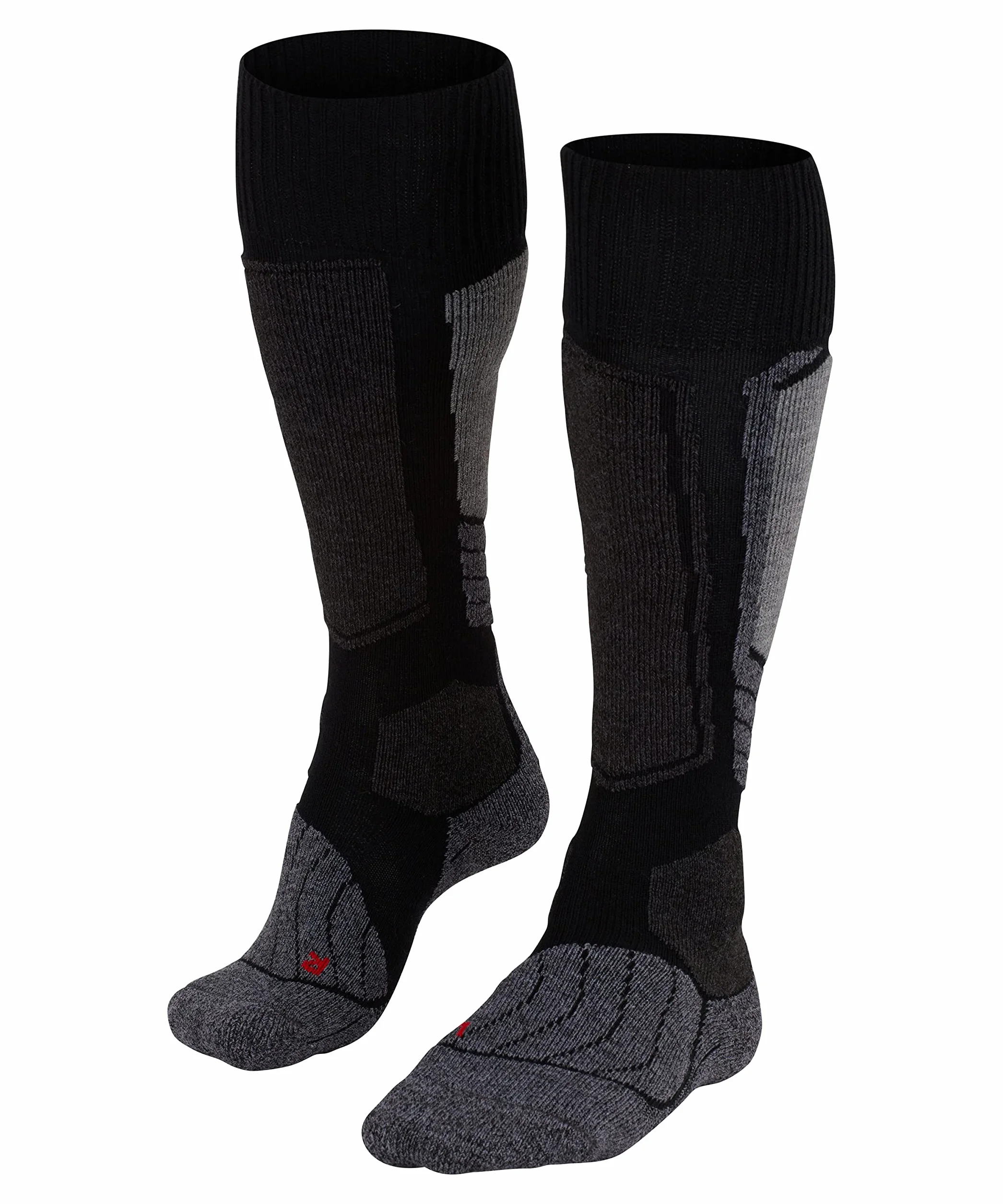 FALKE Kobiety Skarpety narciarskie SK1 Comfort W Kh Wełna Jedwab ciepłe grube 1 Para, Czarny Black-Mix 3010, 39-40
