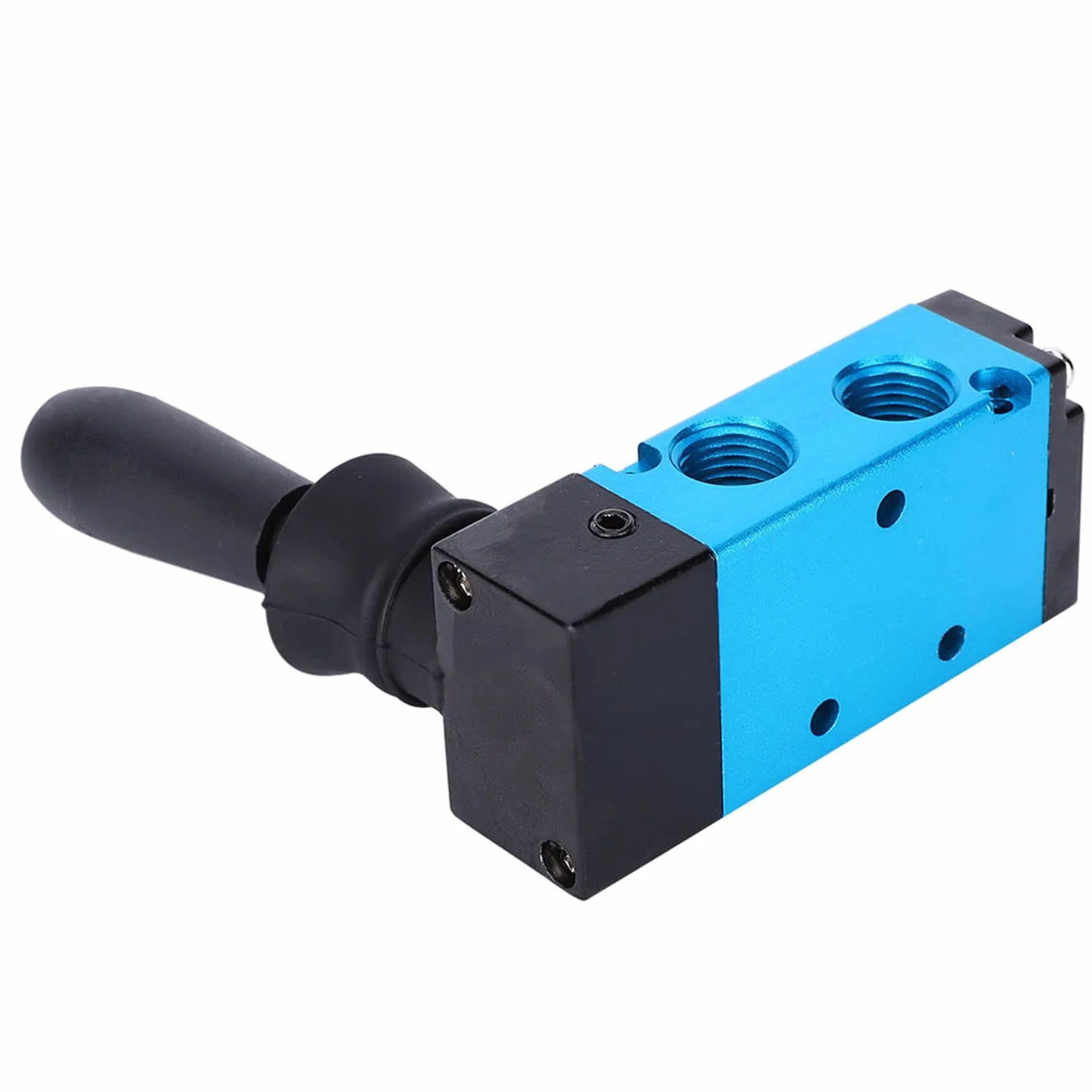 5-drożny 2-pozycyjny zawór pneumatyczny z manualną dźwignią powietrzną 1/4 PT pneumatyczny zawór magnetyczny manualne sterowanie push-pull stop aluminium 4H210-08