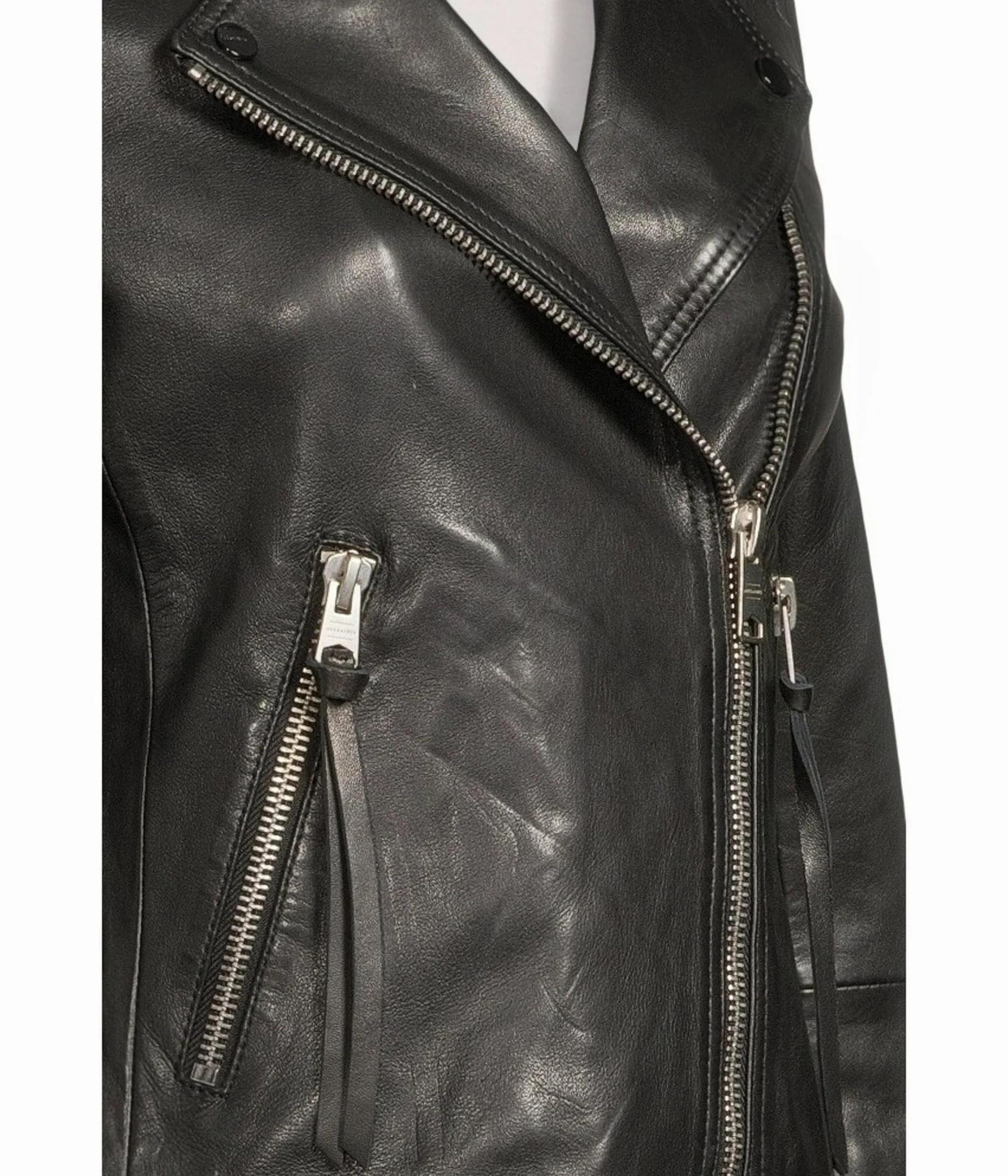AllSaints Damska skórzana kurtka motocyklowa Dalby