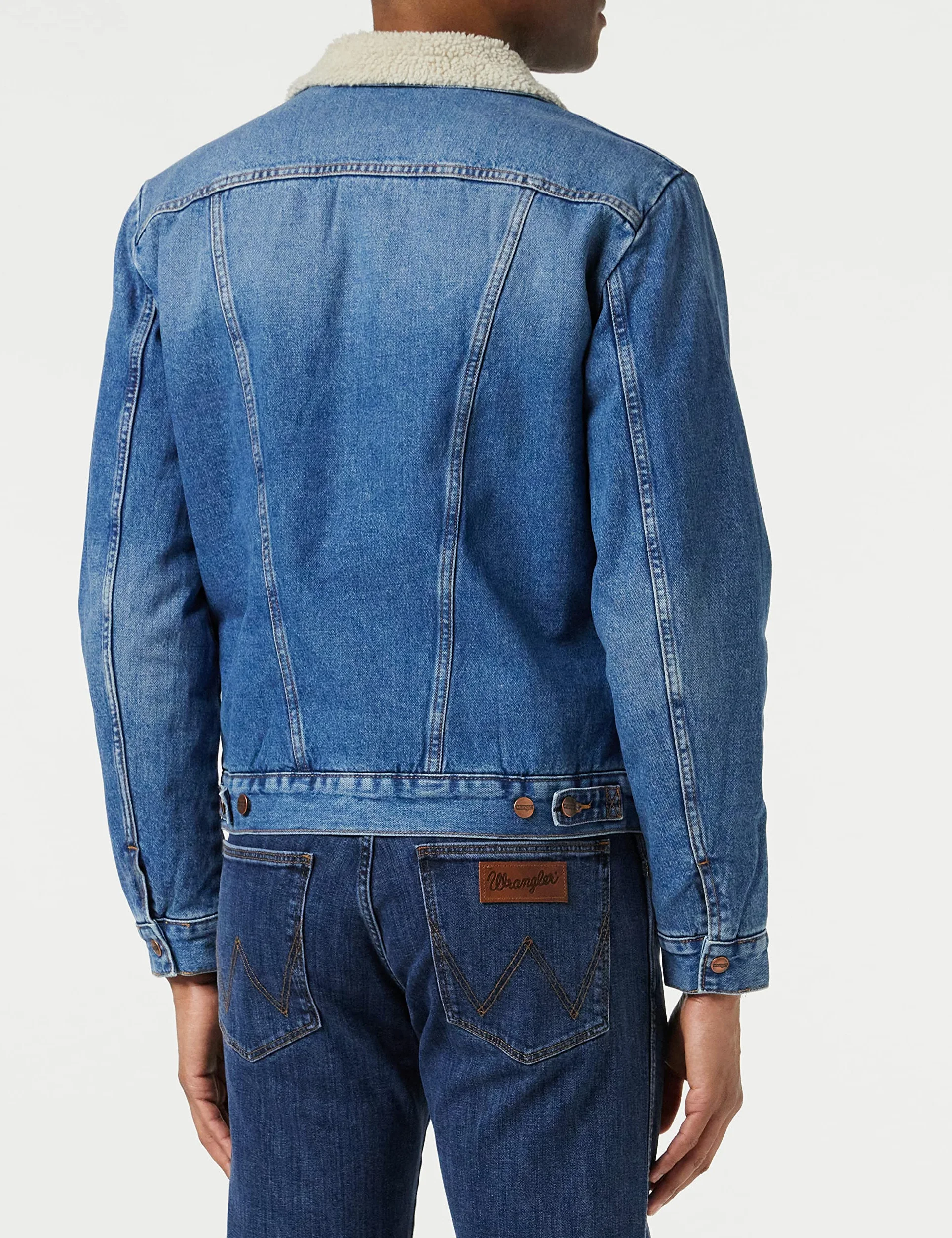 Wrangler kurtka jeansowa Mężczyźni Icons Sherpa Jacket
