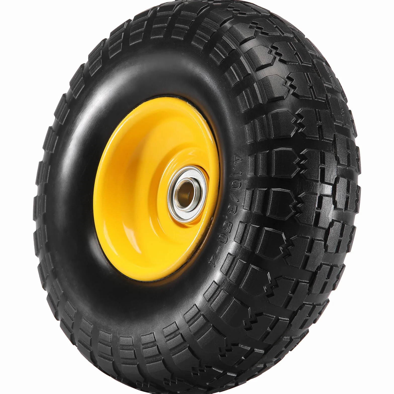 VEVOR Pełne koła PU z oponami RunFlat, 2 sztuki, obciążenie dynamiczne 10 kg, obciążenie statyczne 10 kg, bezdętkowe opony i koła do wózków transportowych, wózków użytkowych, wózków, przyczep