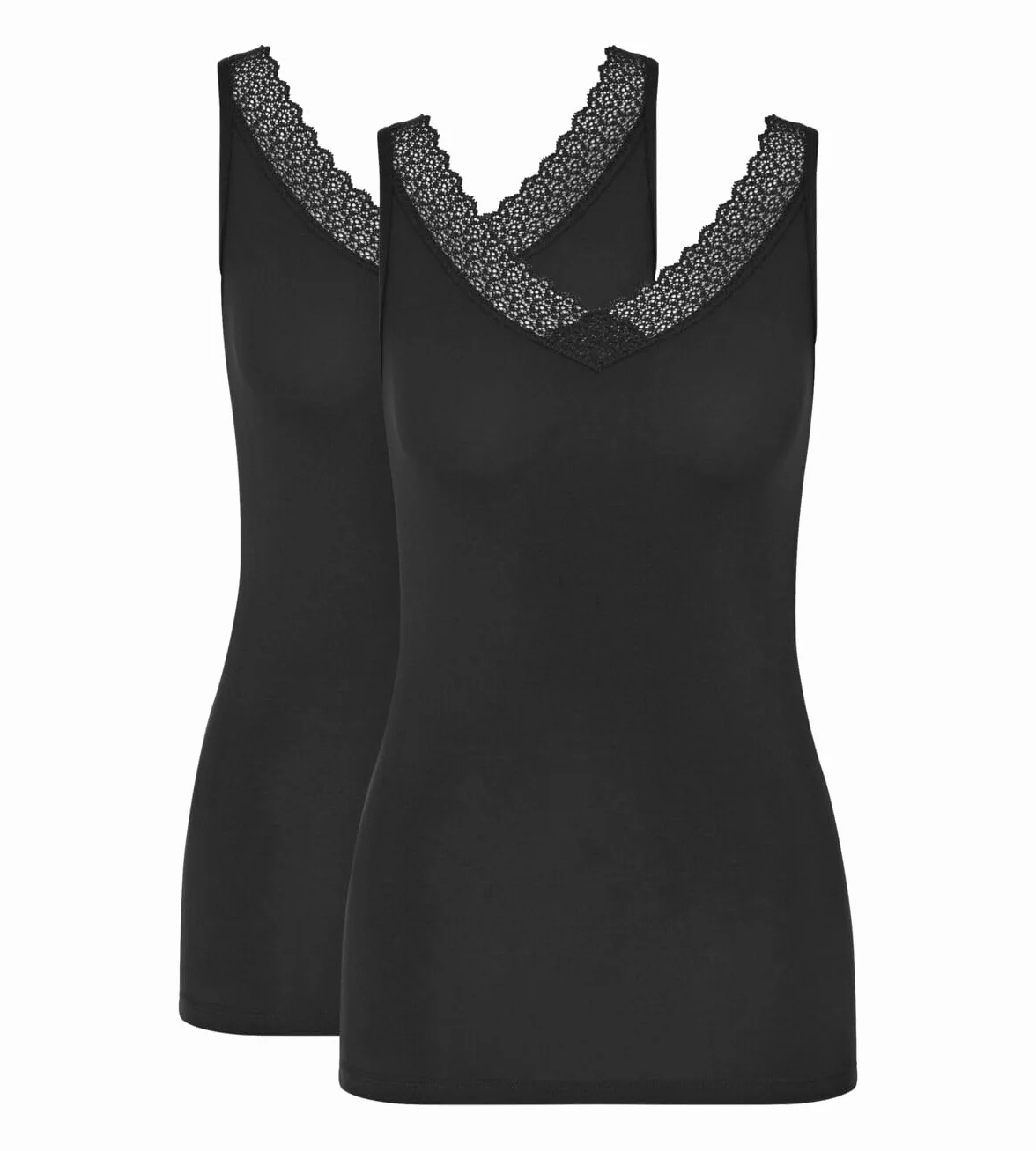 Triumph Feel of Modal Tank Top 2P Black, czarny, L