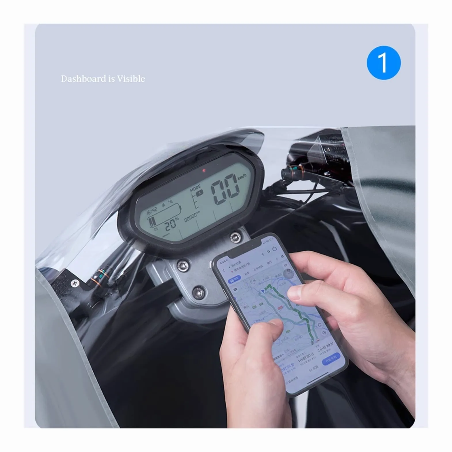 Wodoodporny płaszcz przeciwdeszczowy z kapturem | Unisex wiatroszczelna peleryna przeciwdeszczowa na rower, rower elektryczny, motocykl i skuter inwalidzki(Black)