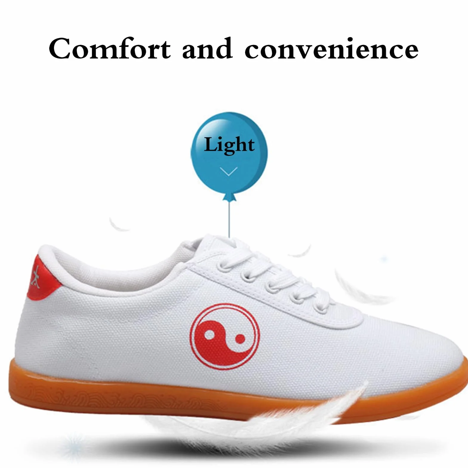 Sztuki walki Lekkie buty sportowe, Tai-Chi Sportowe Trampki, Kung Fu Tai-Chi Sneakers, miękkie, wygodne i elastyczne, miękkie, elastyczne i trwałe, do Kung Fu Tai-Chi Taekwondo