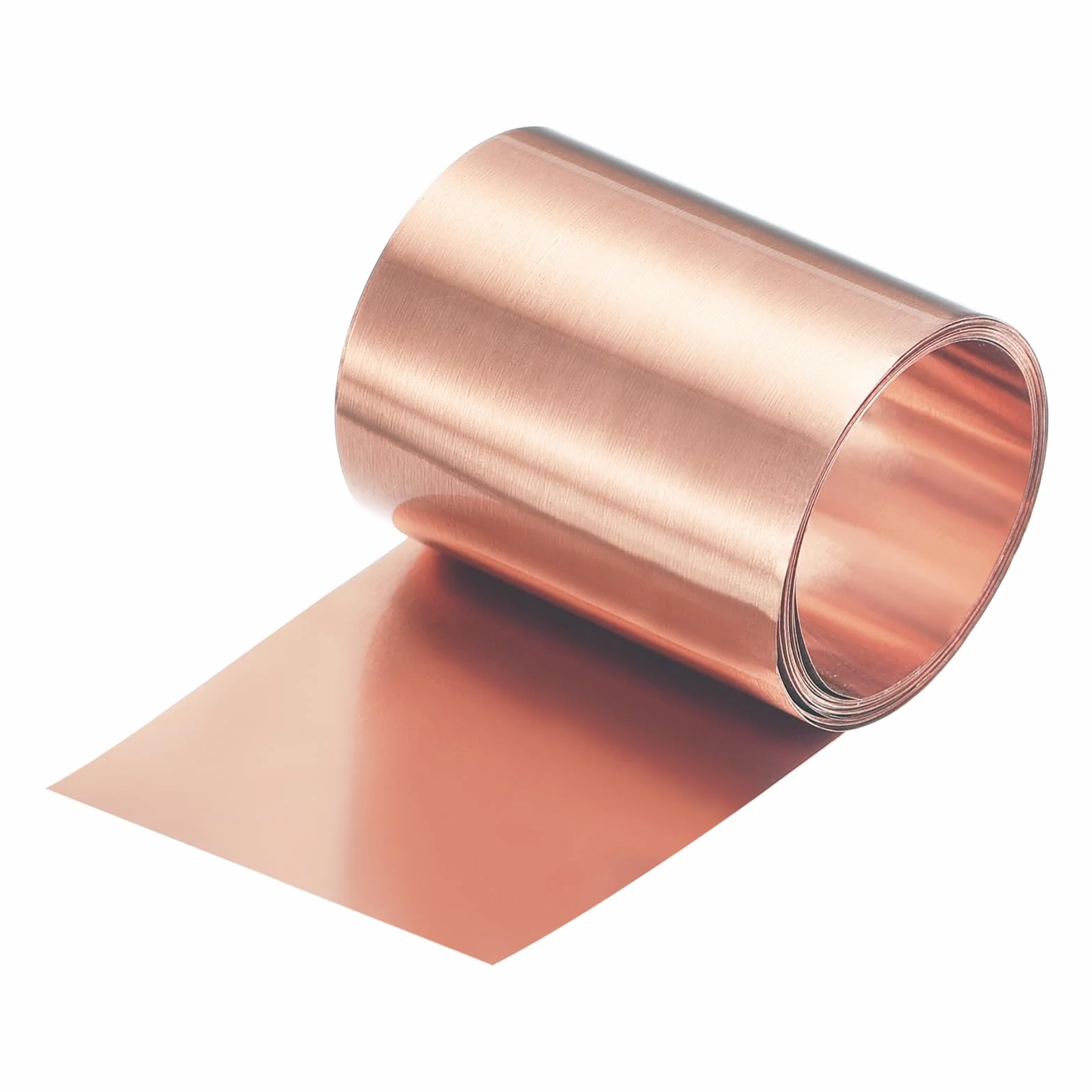 QUARKZMAN Rolka Folia Miedziana 2000 mm x 40 mm x 0,05 mm, 99,9% Czysta Miedź Taśma Migająca Płytka Metalowa Folia Do Projektów DIY Elektryczność (Różne Rozmiary)