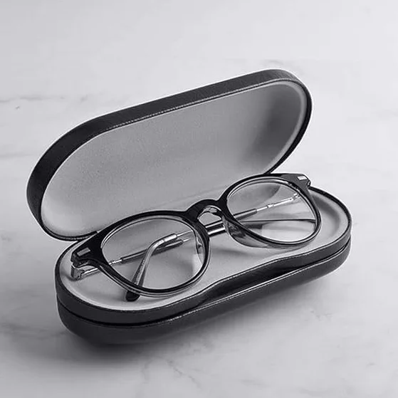 UD podwójne etui na okulary 2 w 1, twarda obudowa dla kobiet i mężczyzn, podwójny uchwyt na okulary, ochrona dwóch okularów, czarne, rozmiar M