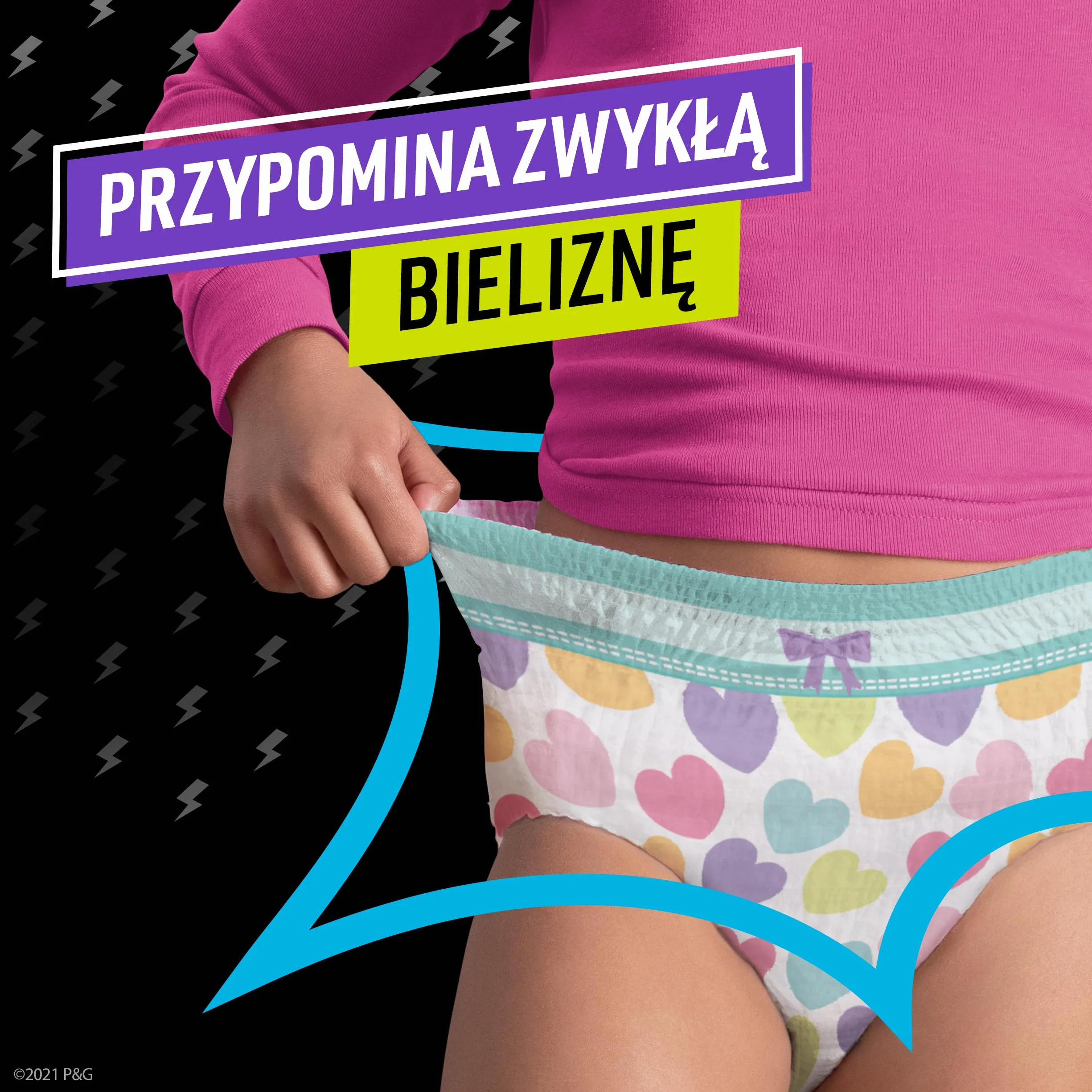 Pampers Ninjamas chłonna bielizna na noc, rozmiar 8-12 lat, 27-43 kg, 54 szt. ochrona przed przeciekaniem przez całą noc