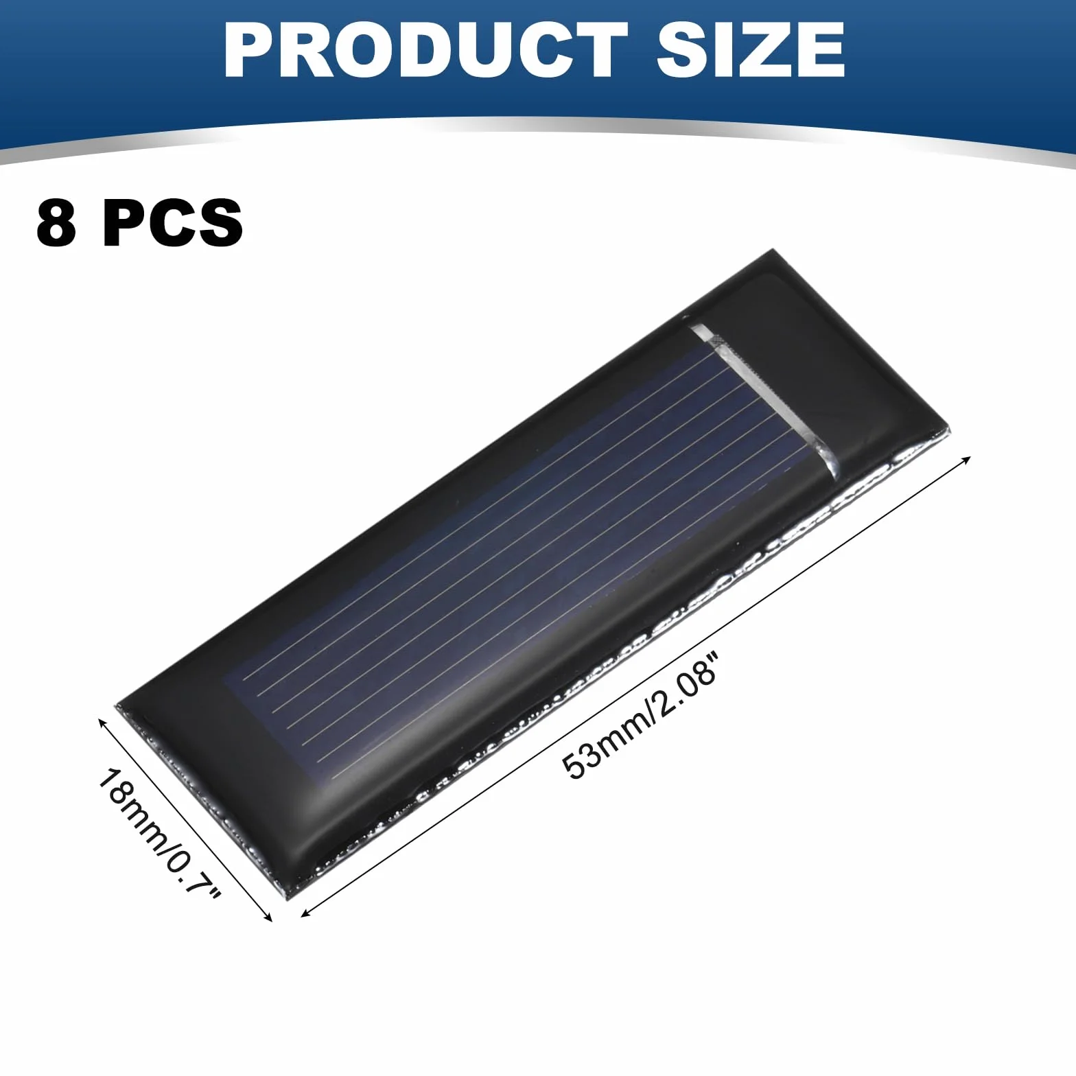 QUARKZMAN 8 sztuk 0,5 V 0,08 W 0,16 A mini moduły słoneczne do energii słonecznej, małe ogniwa fotowoltaiczne do ładowania materiałów elektrycznych DIY, zestaw do zabawek elektrycznych, zestawy