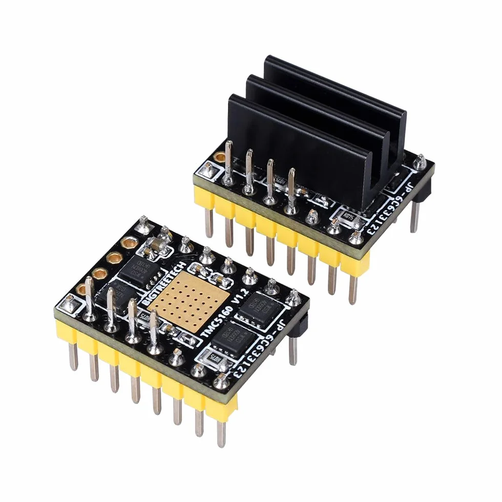 KINGPRINT TMC5160 v1.3 sterownik silnika krokowego bezgłośny SPI z radiatorem do drukarki 3D 4 sztuki