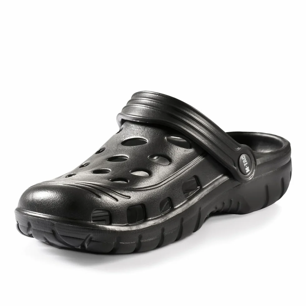 M-Tac Hausschuhe EVA Clogs Hausschuhe Gartenschuhe (Black, Unijne rozmiary obuwia, Dla dorosłych, Dla meżczyzn, Tabela rozmiarów, Średnia, 46)