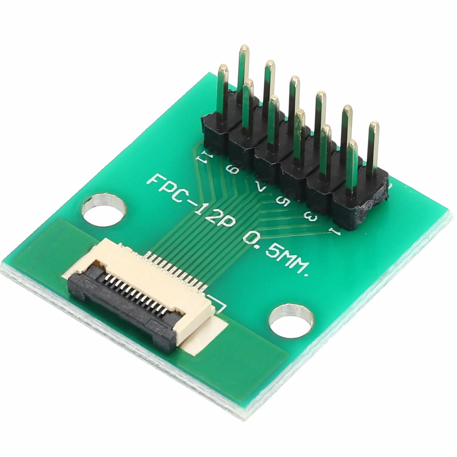 QUARKZMAN FFC FPC Connector Board 12 Pin 0,5 mm 2,54 mm na 1,0 mm 2,54 mm PCB płyta konwerterowa do telewizorów LCD/aparatów cyfrowych/laptopów