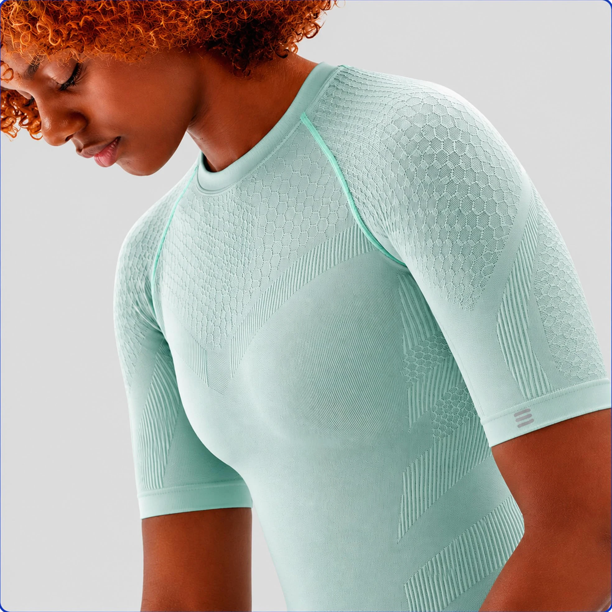 BAUERFEIND Koszulka kompresyjna "Sports Compression Shirt Short Sleeve", koszulka z krótkim rękawem dla kobiet, poprawia krążenie krwi w mięśniach tułowia i ramion, poliamid/elastan