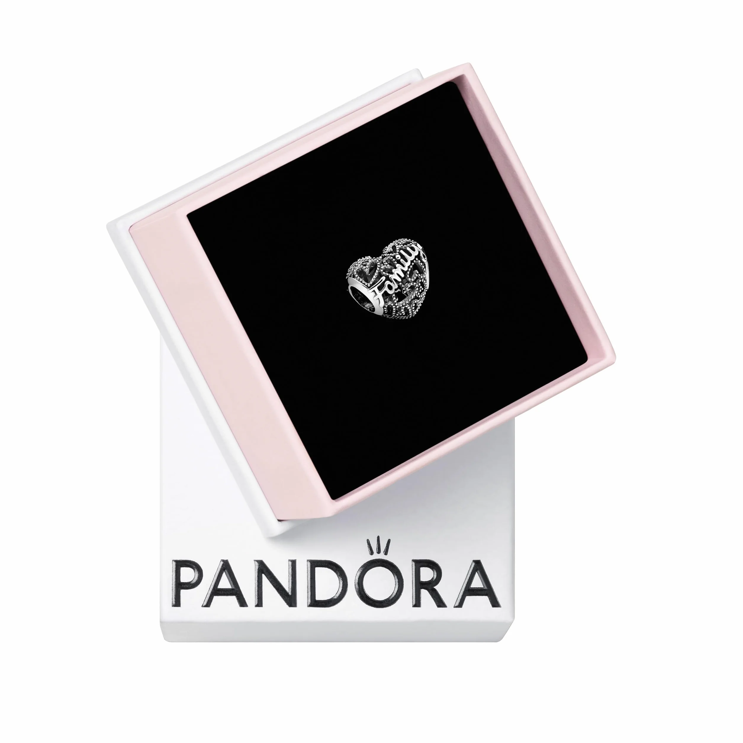 Pandora zawieszka rodzinna Herz srebro wysokiej próby 8,6 x 10,8 x 11,5 mm (T/H/B)