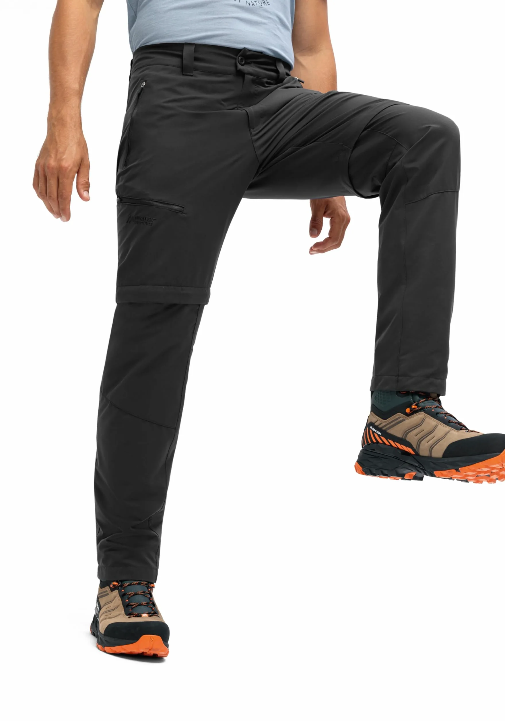 Maier Sports Tajo Zip Loop, męskie spodnie trekkingowe, wodoodporne spodnie outdoorowe do trekkingu i wędrówek, praktyczna funkcja Zipp-Off, bez PFC, mSTRETCH Pro 2 & Dryprotec
