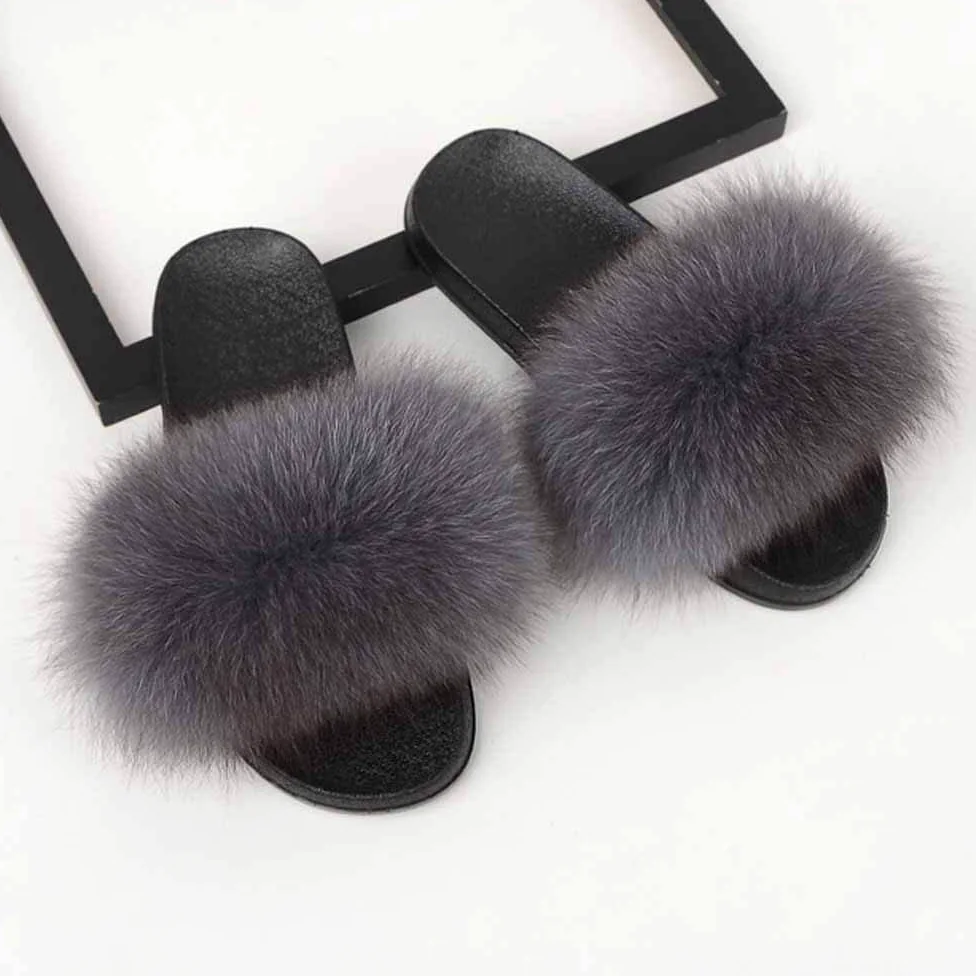 Puszyste kapcie, kapcie Klapki unisex Dziecięce kapcie futrzane Damskie puszyste buty domowe Futrzane klapki z podparciem łuku Japonki Płaskie kapcie Odpowiednie do użytku wewnątrz i na zewnątrz (B