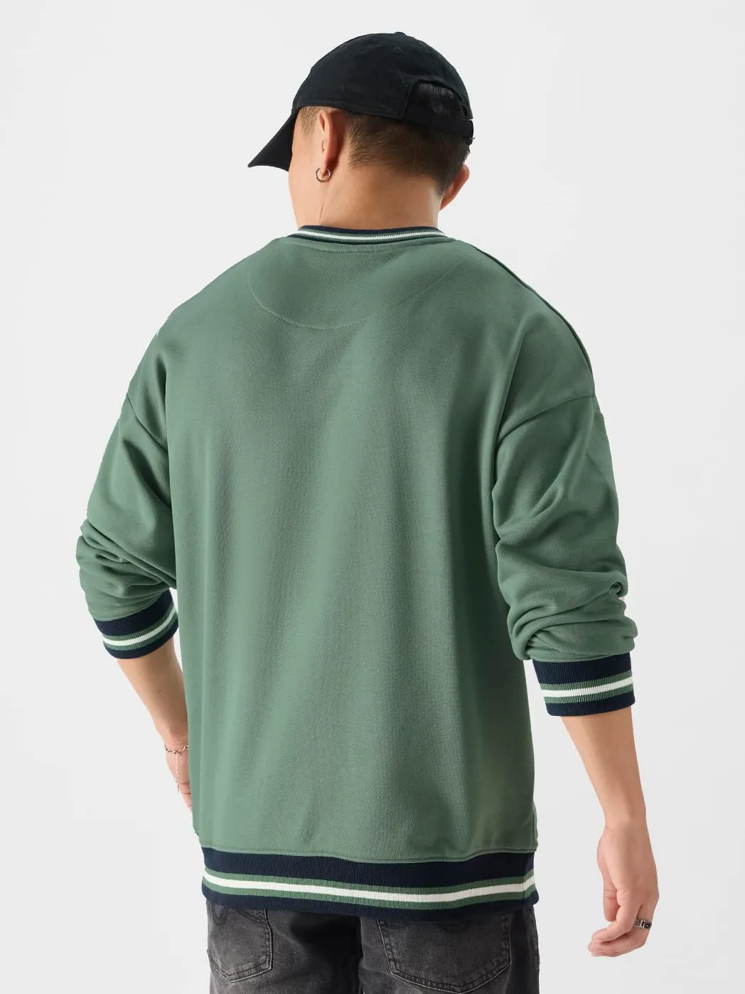 The Souled Store TSS Varsity: BayMen Bluzy oversize zielone