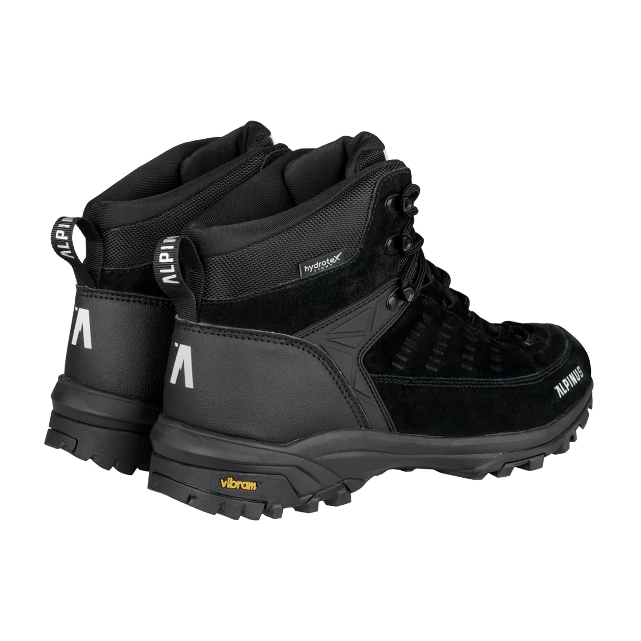 Alpinus - Buty Trekkingowe Męskie Brasil Plus M, Buty Turystyczne, Górskie, Hikingowe, czarne JS18659
