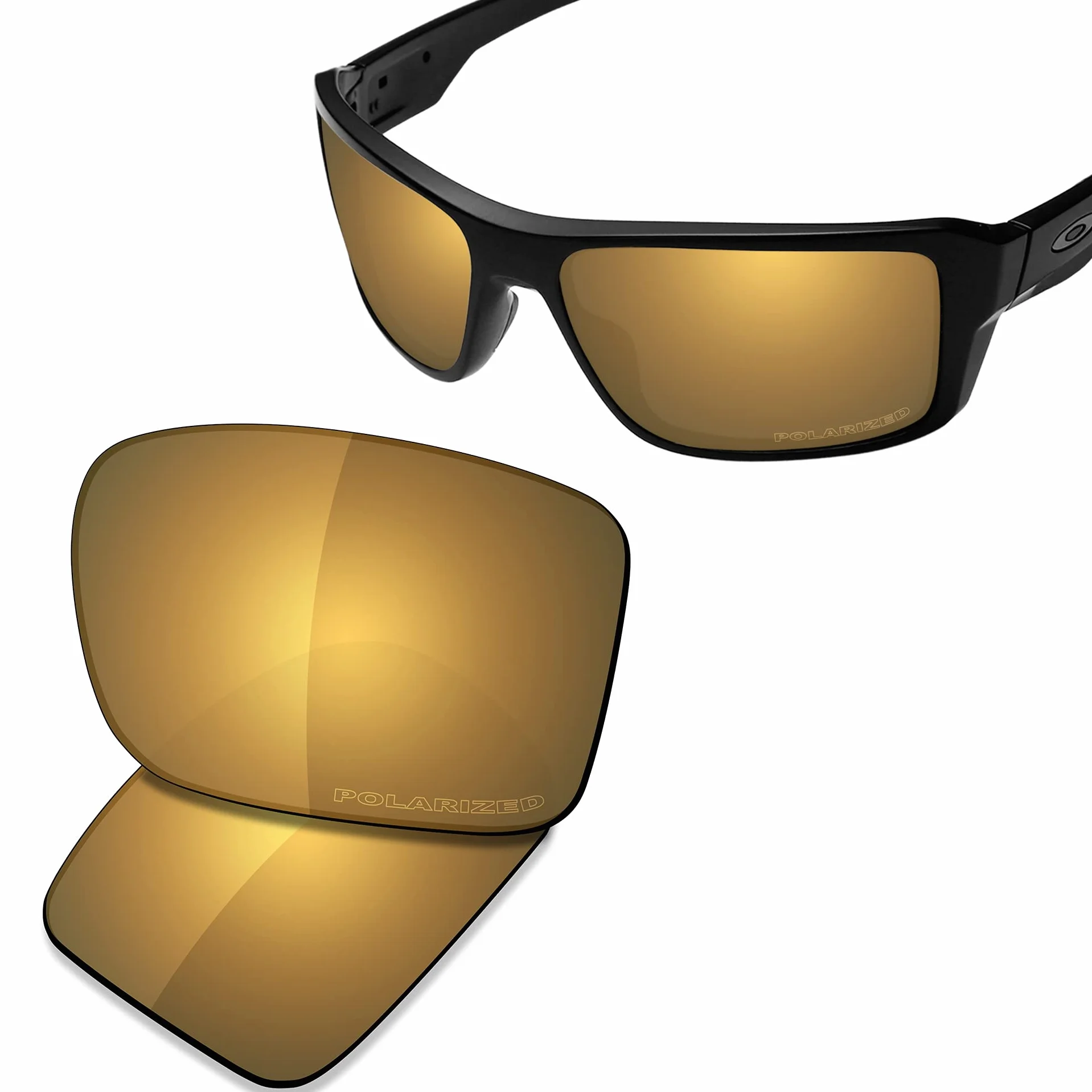 SAUCER Najwyższej jakości soczewki zamienne do okularów przeciwsłonecznych Oakley Double Edge OO9380-66 mm