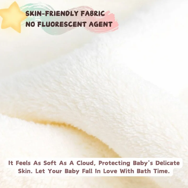 Ręcznik z kapturem dla niemowląt, 80x80 cm, Baby Bath Towel