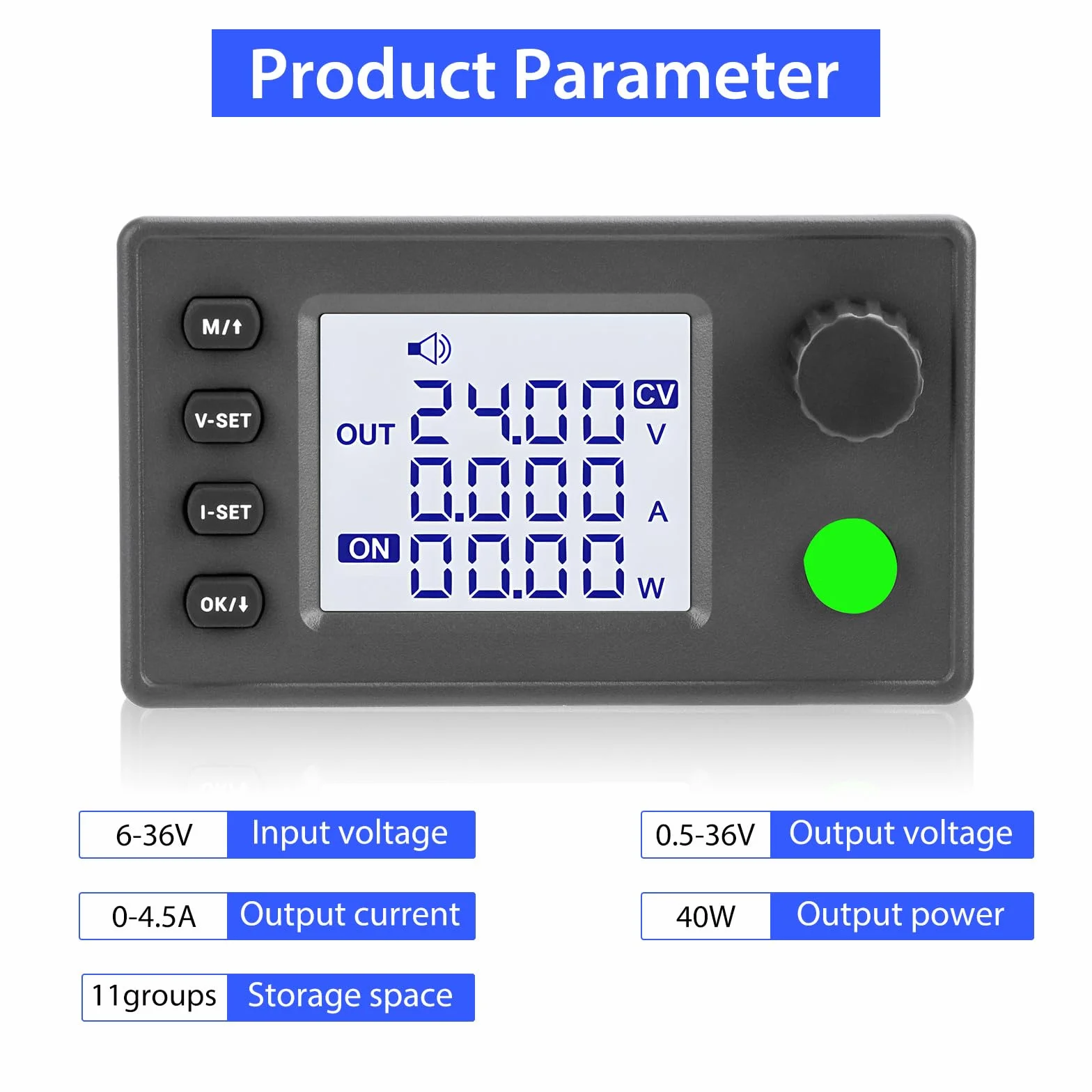 DC DC Boost Buck Converter regulator napięcia od 6V do 36V do 0,5-37V 40W 4,5A 12V 24V 36V regulowany napięcie moduł ładujący DIY ze stałym napięciem i prądem stałym.