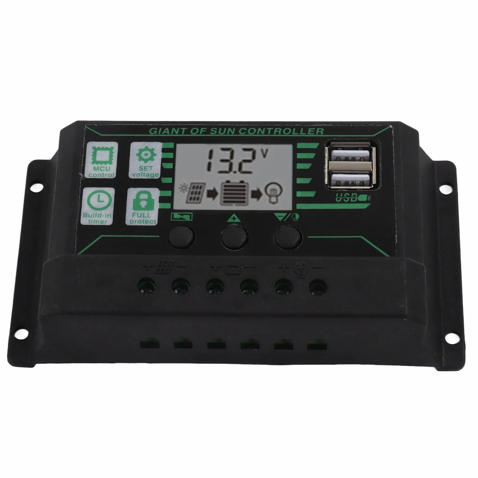Akcesoria RV Polikrystaliczny panel słoneczny 30W + kontroler 30A Podwójny regulator napięcia USB Ładowanie 12V