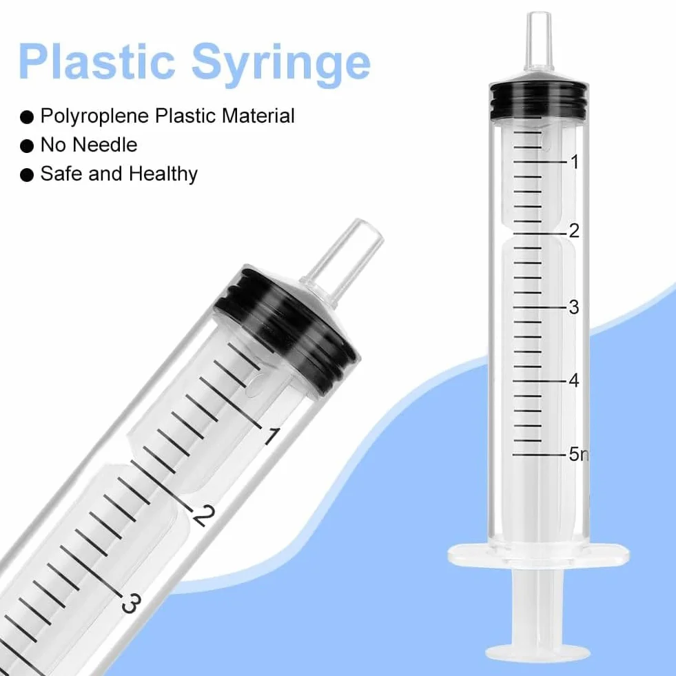 Strzykawka z tworzywa sztucznego, jednorazowa strzykawka 3 ml, 5 ml, 10 ml, strzykawka do karmy, plastikowa strzykawka, strzykawka bez igły, strzykawki do pomiaru płynów, strzykawki do karmienia