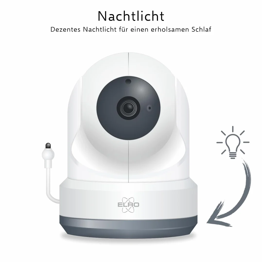 ELRO BC4000 Baby Monitor Royale Full HD niania elektroniczna z ekranem dotykowym 12,7 cm i aplikacją