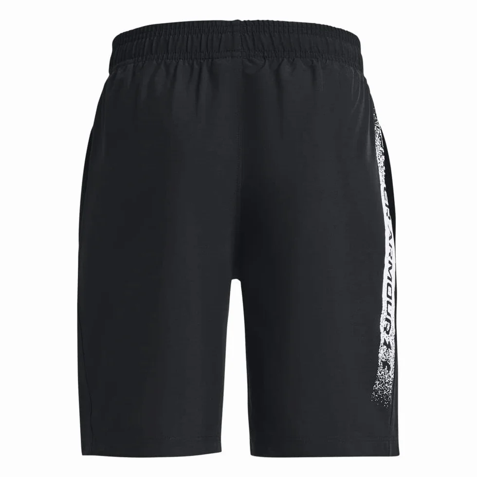 Under Armour Woven Graphic Shorts - Lekkie, wygodne i luźne szorty dla nastolatków, pakowane sportowe szorty zaprojektowane do rozgrzewki Chłopcy