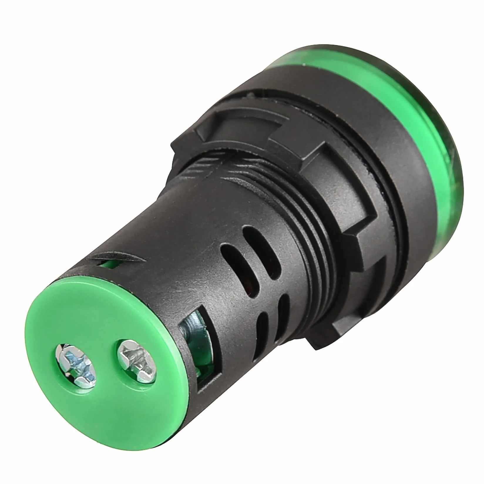 Heschen 22 mm LED wskaźnik świetlny AD16-22D/S 220 V AC 20 mA zielone światło kolor 5 szt.
