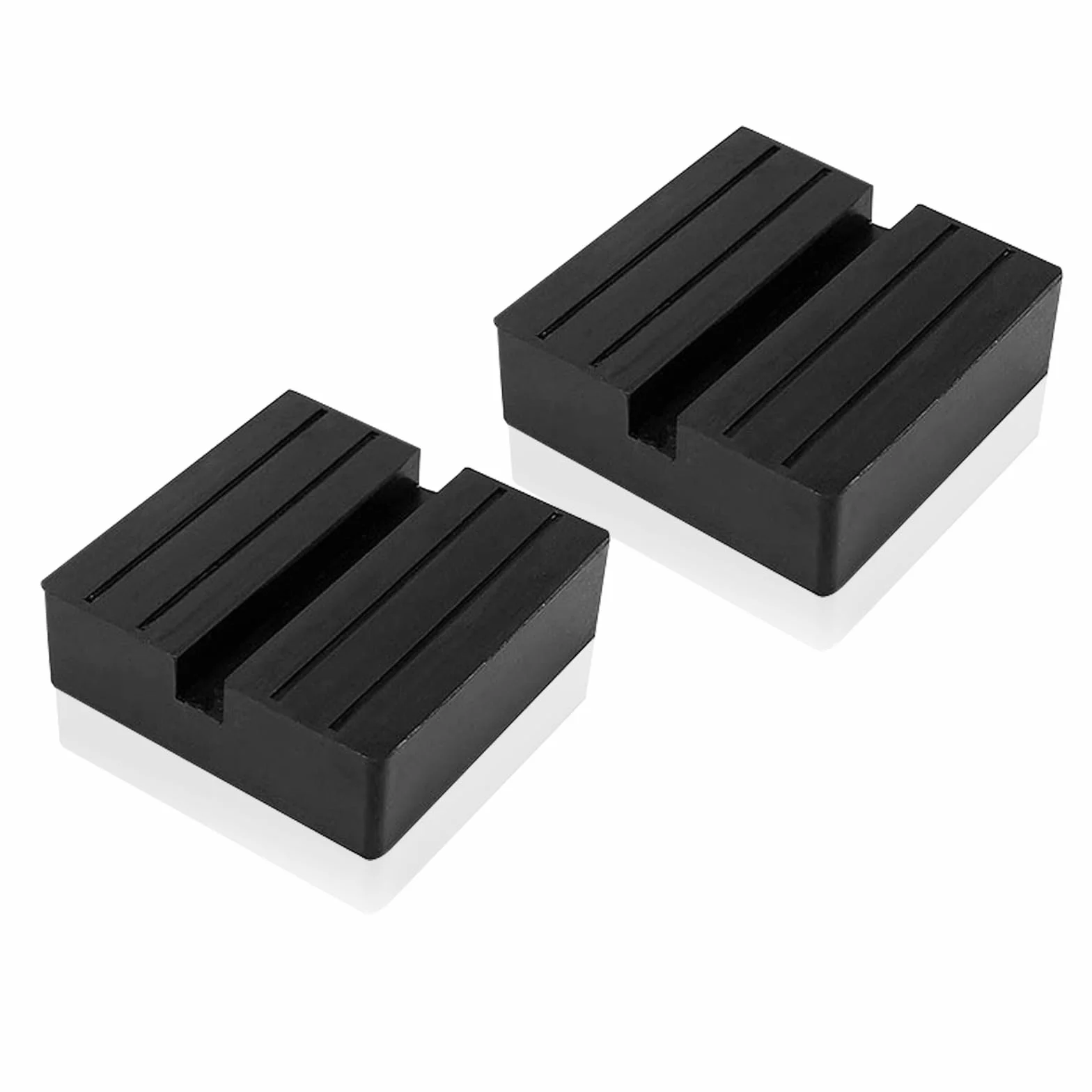 2 sztuki gumowe nakładki do lewarka samochodowego, gumowe klocki 75 mm adapter do lewarka, gumowe bloki, uniwersalne nakładki do podnośnika, gumowe nakładki dźwigowe, części samochodowe, tłumienie