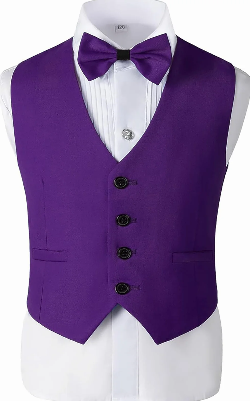 Garnitur ślubny dla chłopców 3 sztuki slim fit smoking marynarka spodnie kamizelka