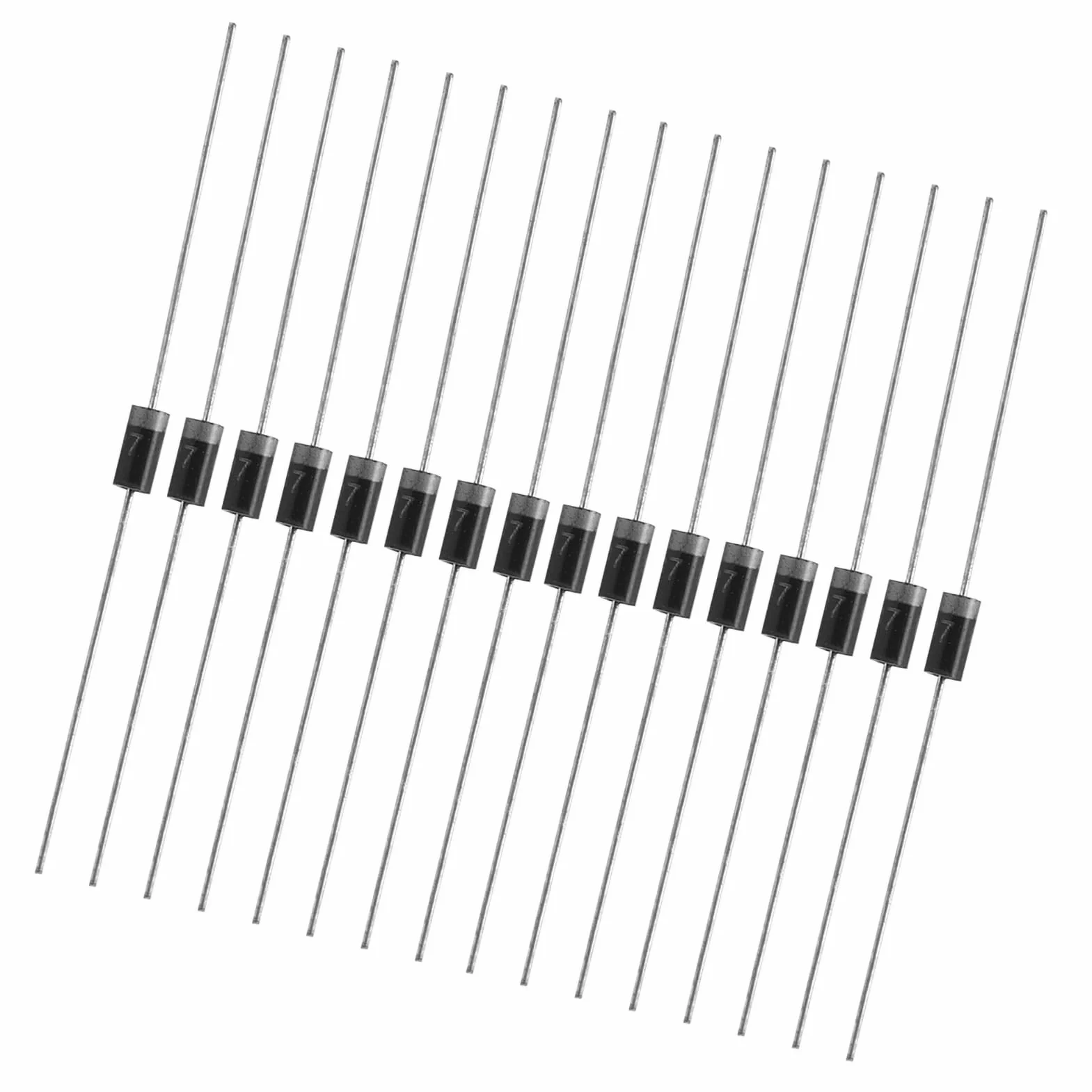 Dioda Prostownicza 100 Sztuk 1N4007 1000V 1A Elektroniczne Diody Krzemowe Wysokonapięciowe Diody Prostownicze Diody Schottky'ego