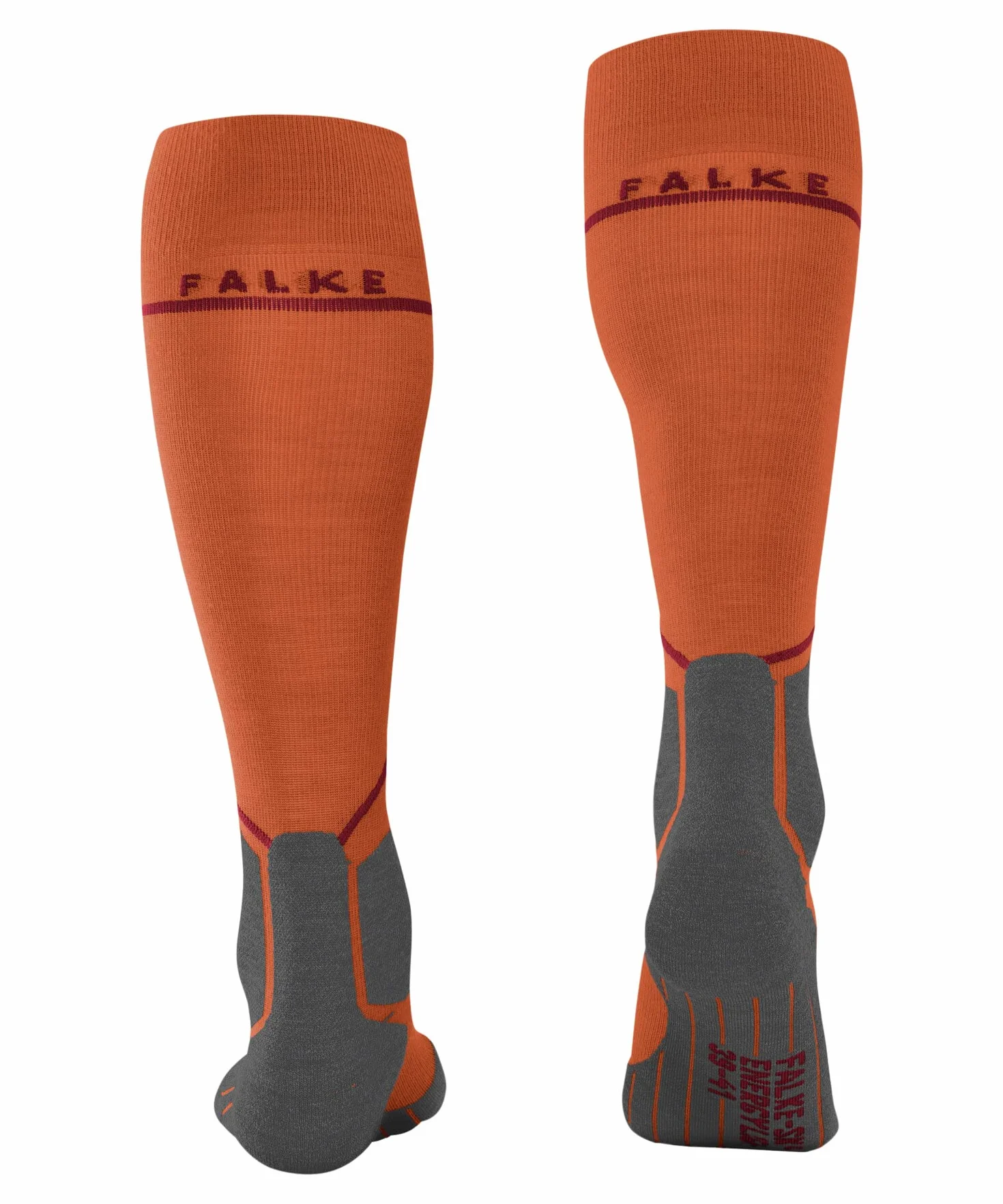 FALKE Skarpety narciarskie SK4 Energizing Light M Wełna kompresyjne Pomarańczowy Flash Orange 42-43